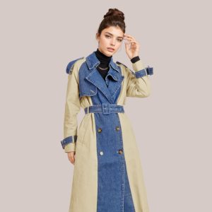 Stilla | Trench-Denimfrakke Evelyn