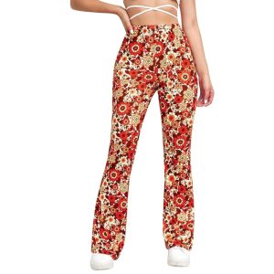 Stilla | Bukser Blomsterprint Elastisk Talje