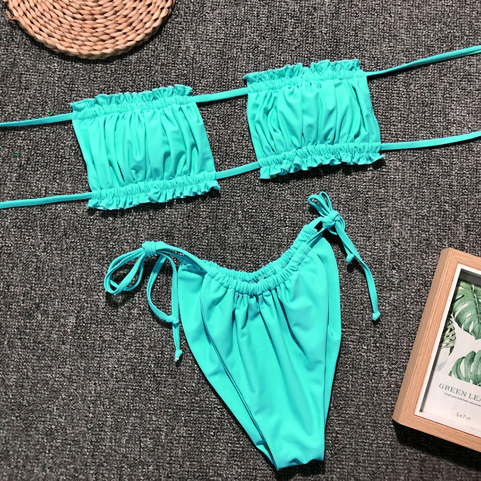 Stilla | Fald Bandeau Badedragt Online