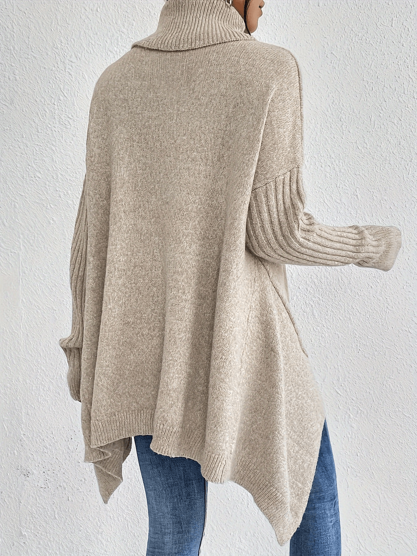 Stilla | Læderagtig bomuldsrullekravepullover dame pullover jumper vest