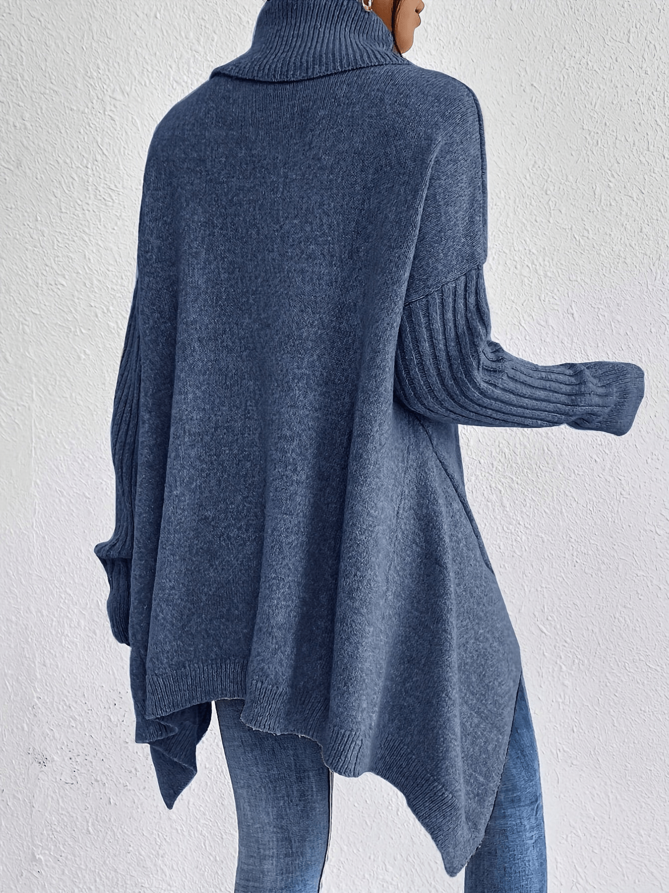 Stilla | Læderagtig bomuldsrullekravepullover dame pullover jumper vest