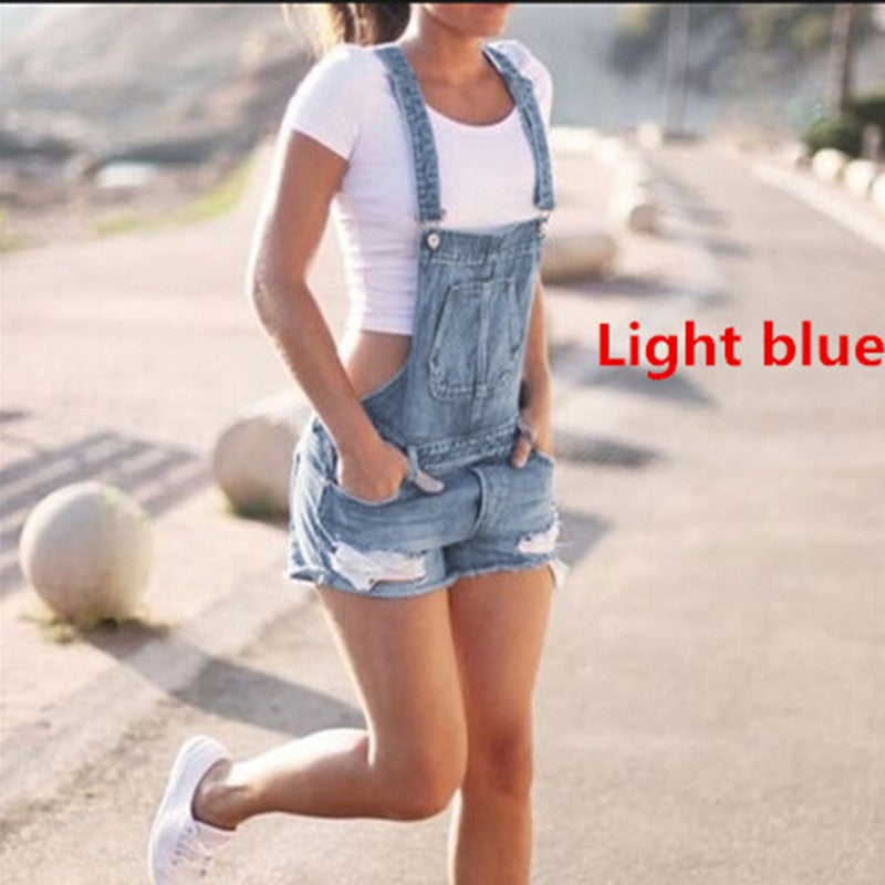 Stilla | Overall Revnet Denim Shorts