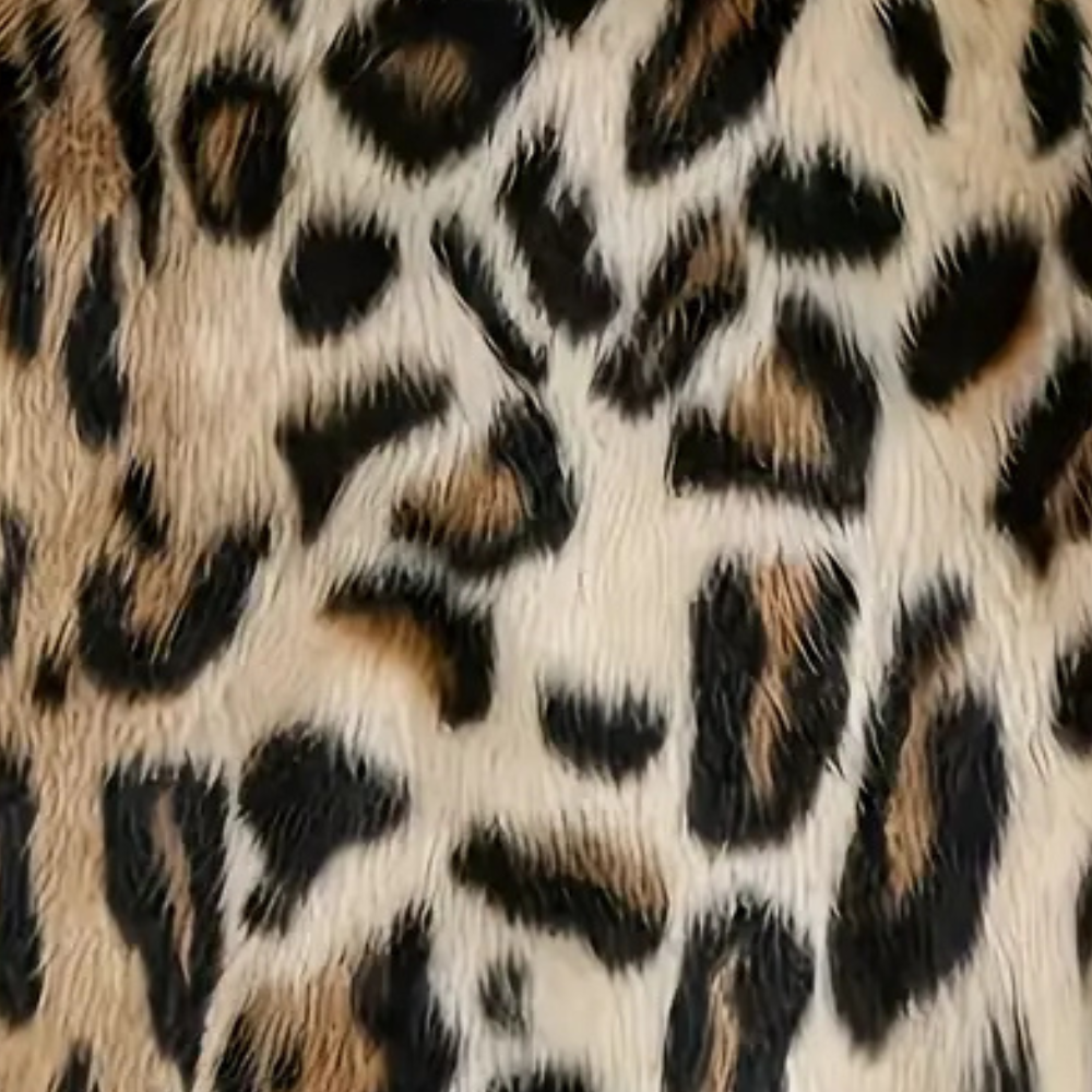 Stilla | Pelsfrakke Med Leopardmønster til Damer