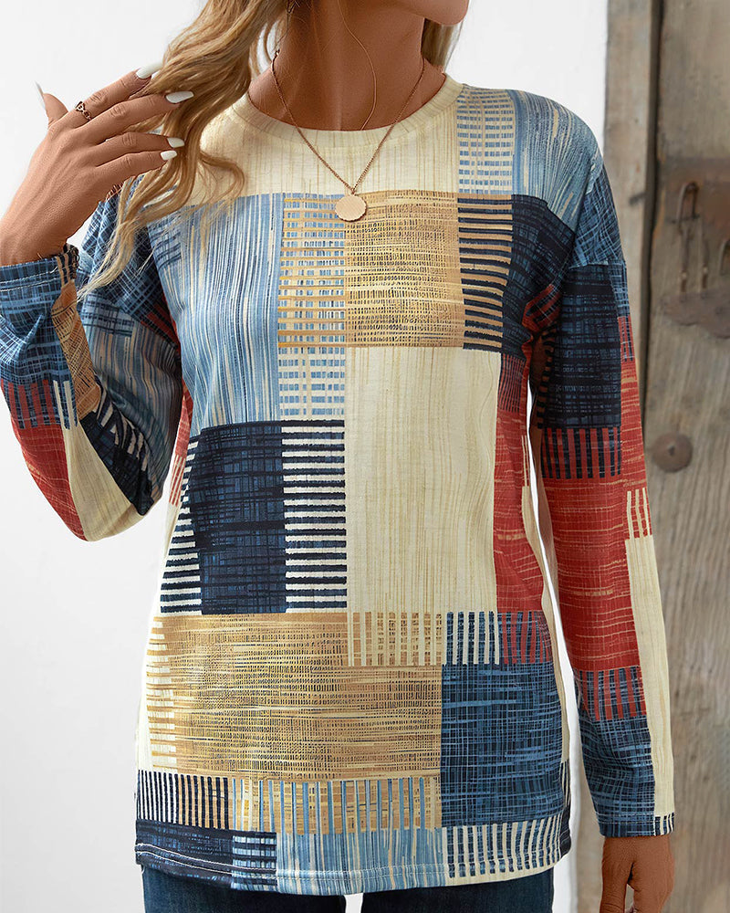 Stilla | Stilfuldt Patchwork Skjorte Hot på udsalg