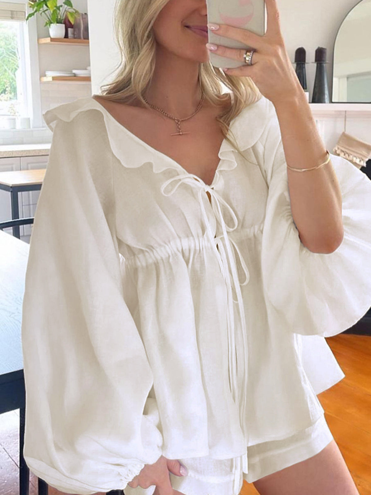 Stilla | Delt Boho Shorts Sæt