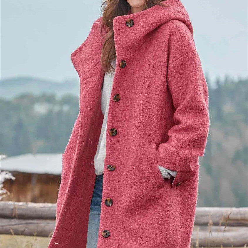 Stilla | Mode Enkel Tweed Trench Coat Levere