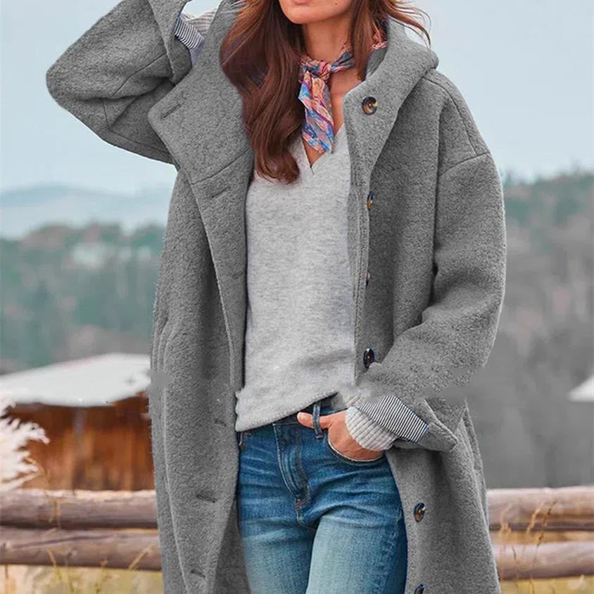 Stilla | Mode Enkel Tweed Trench Coat Levere