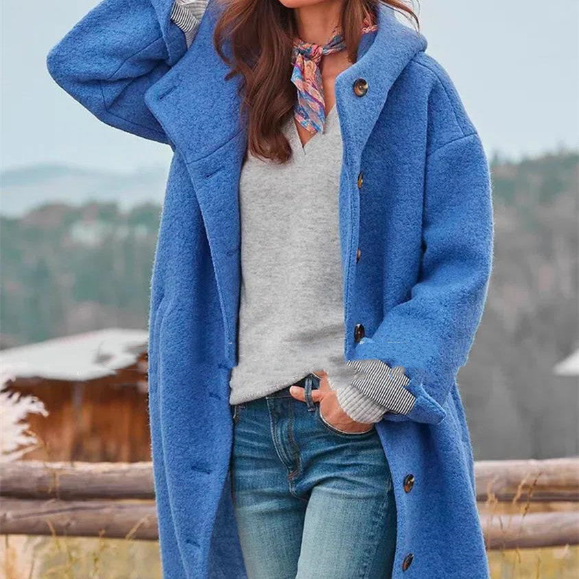 Stilla | Mode Enkel Tweed Trench Coat Levere