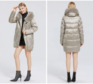 Stilla | Elegant og Trendy Kvalitetsfrakke Med Kuns pels Til Damer
