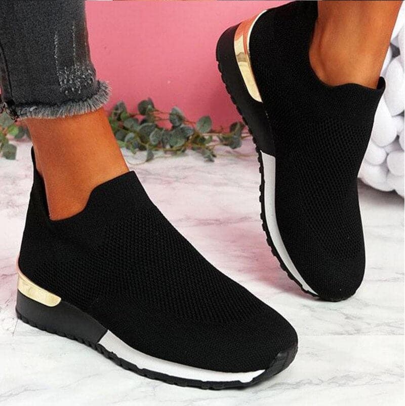 Stilla | Slip on Sneakers Åndbart Strikmesh Stødabsorberende Sål Komfort Fit