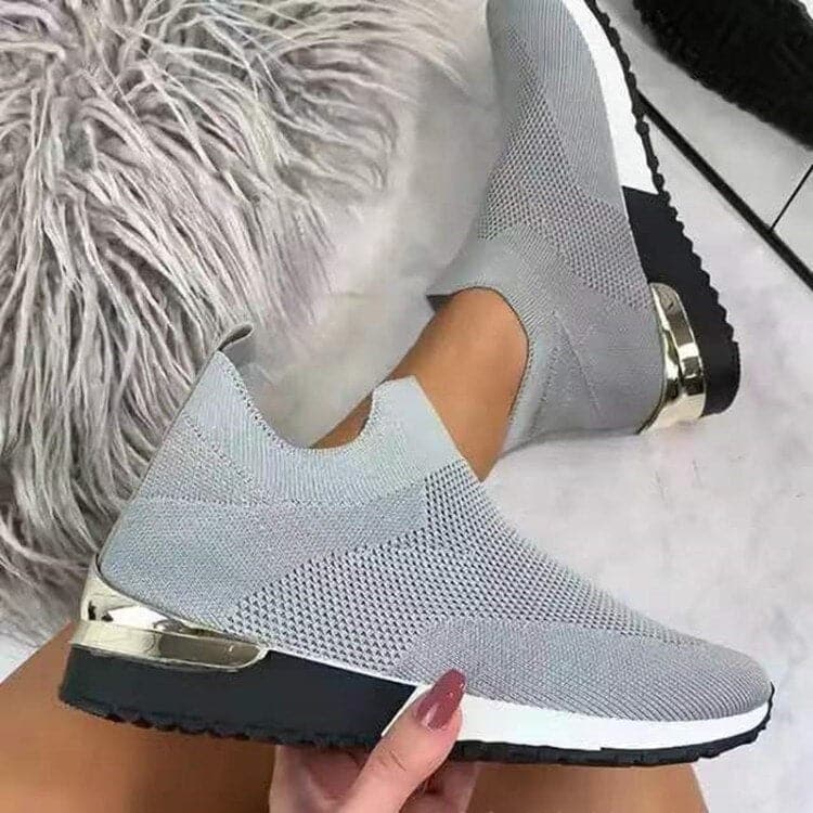 Stilla | Slip on Sneakers Åndbart Strikmesh Stødabsorberende Sål Komfort Fit