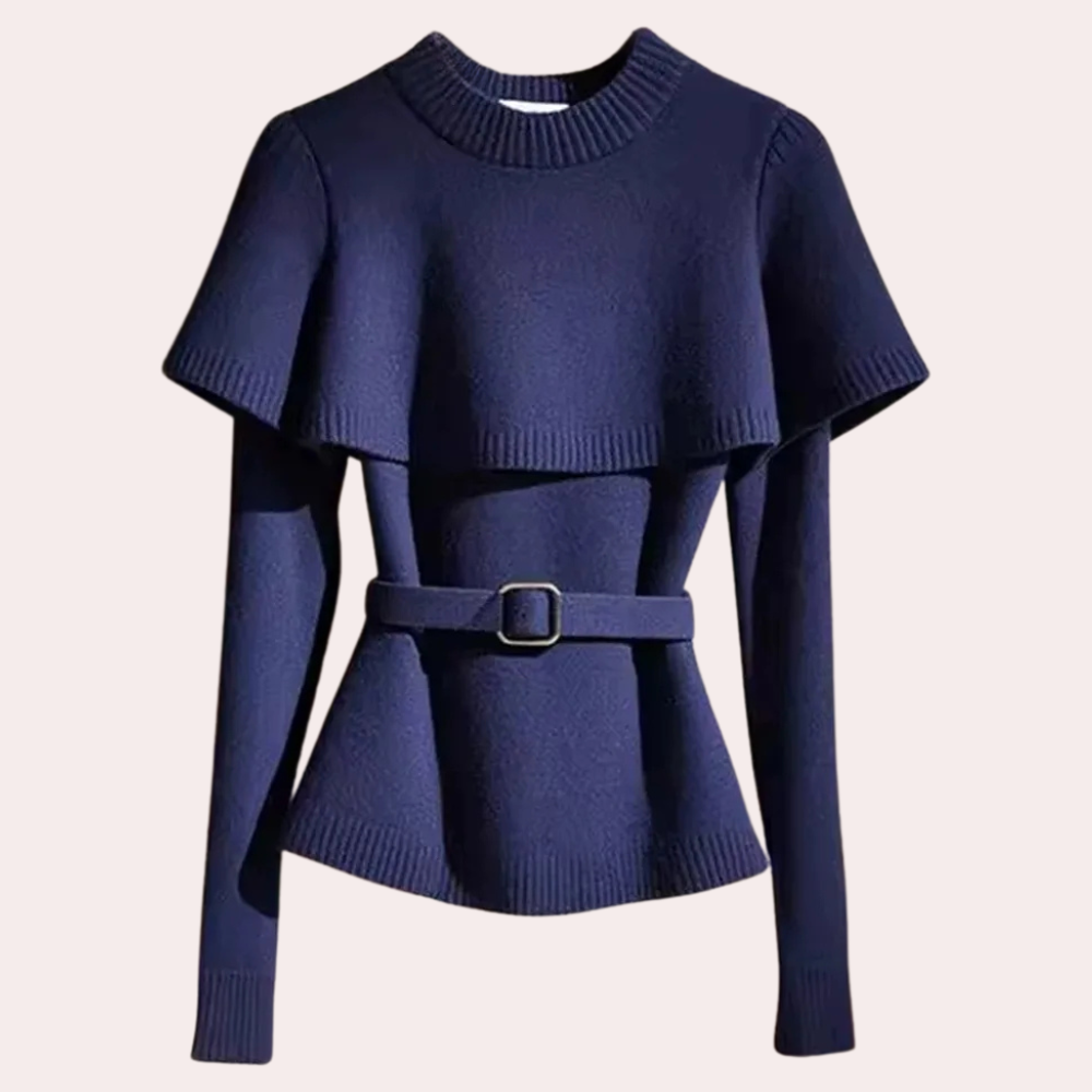 Stilla | Sofistikeret Sweater Med Bælte Til Kvinder Online Hot Salg