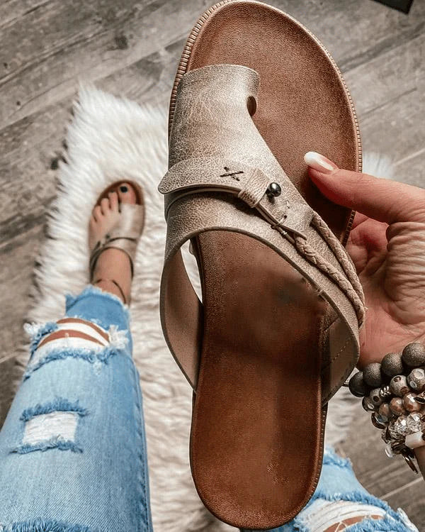 Stilla | Læder Clip Tå Sandaler