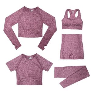 Stilla | Sport Sæt Dame Toppe og Sport Leggings med Høj Talje