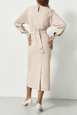 Stilla | Street Solid Patchwork O Hals Talje Nederdel Kjoler