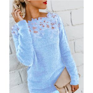 Stilla | Åndbar Sweater med minimalistisk Blomstermønster