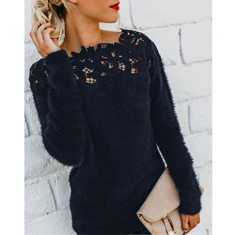 Stilla | Åndbar Sweater med minimalistisk Blomstermønster