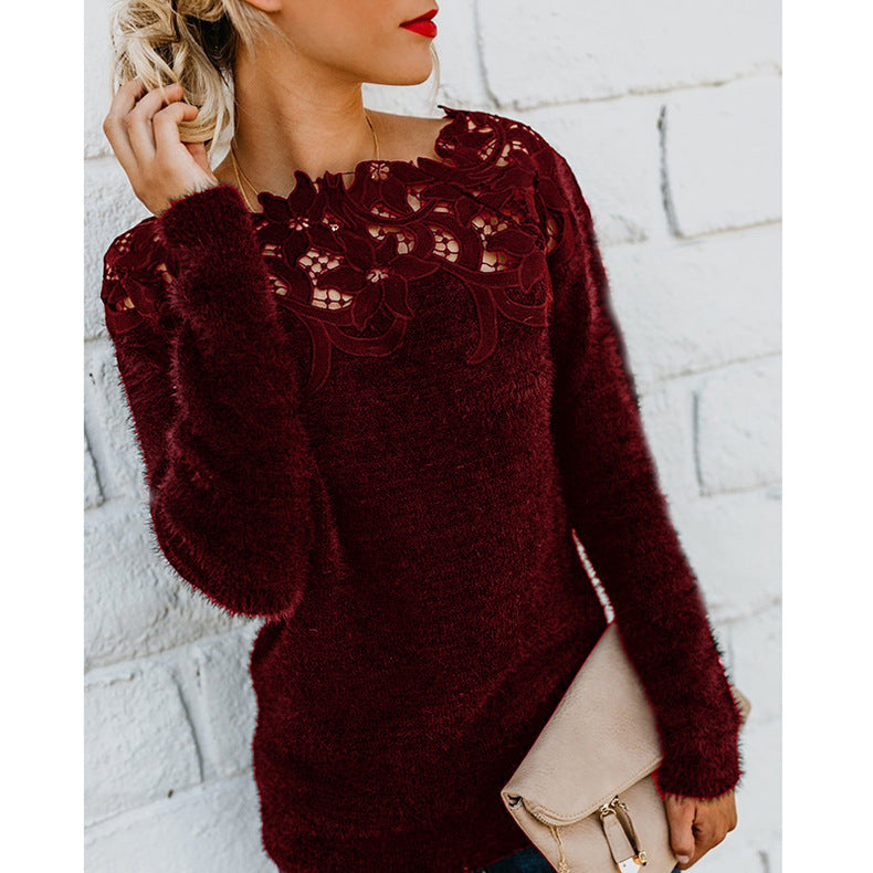 Stilla | Åndbar Sweater med minimalistisk Blomstermønster