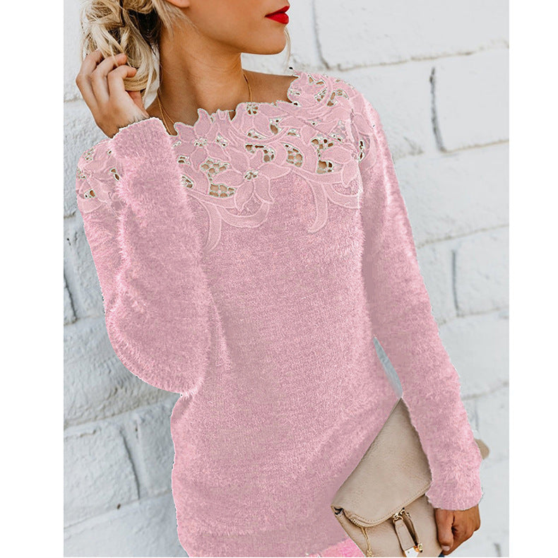 Stilla | Åndbar Sweater med minimalistisk Blomstermønster