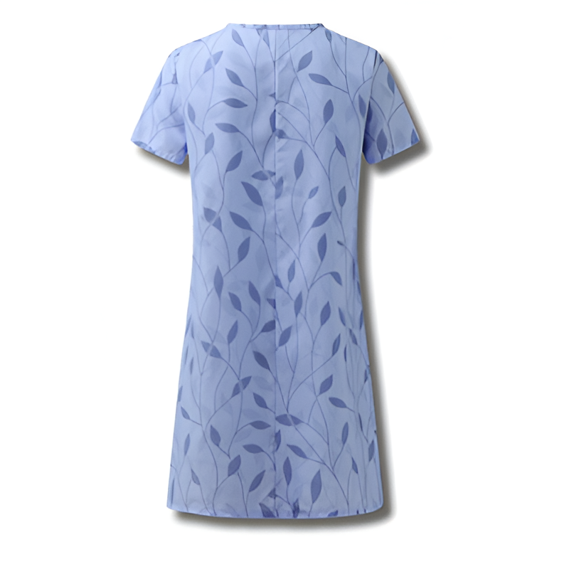 Stilla | Casual blomsteret V-hals-kjole til damer