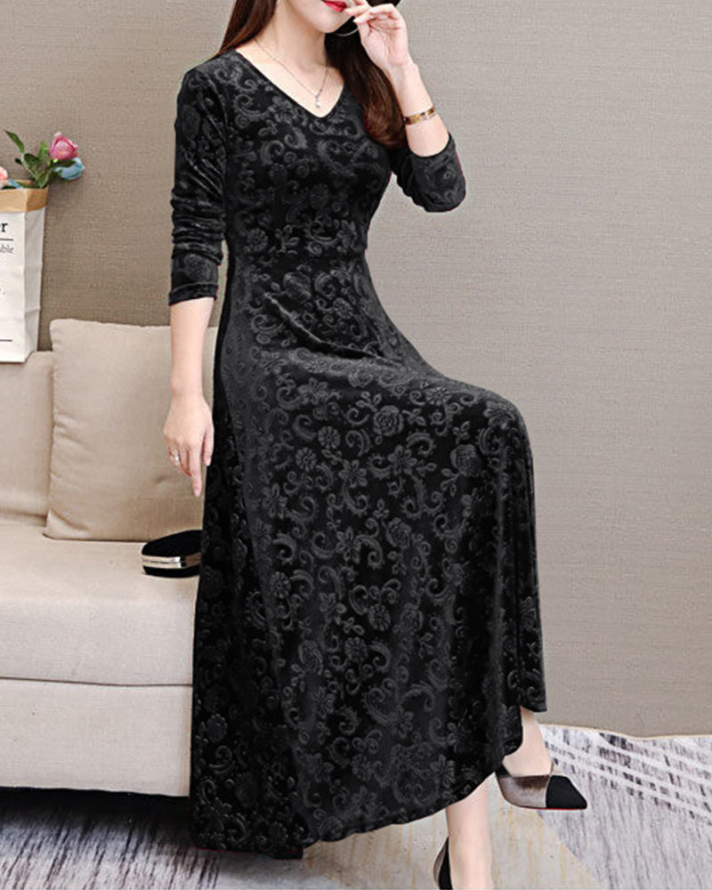 Stilla | Elegant Velourkjole