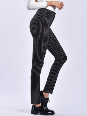 Stilla | Kvinder Bukser Stripet Print Slim Fit Bukser