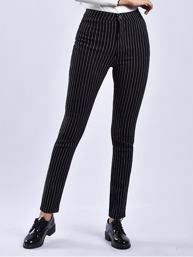 Stilla | Kvinder Bukser Stripet Print Slim Fit Bukser