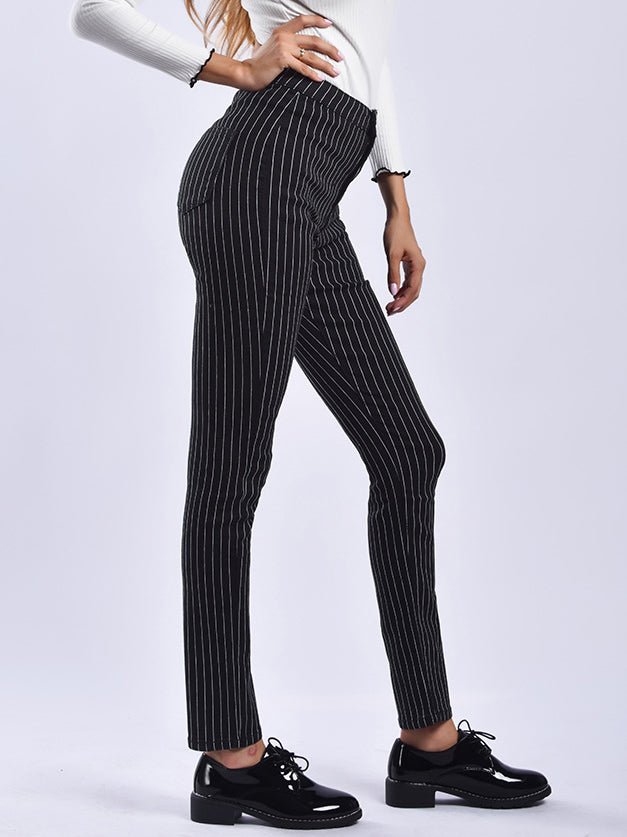 Stilla | Kvinder Bukser Stripet Print Slim Fit Bukser