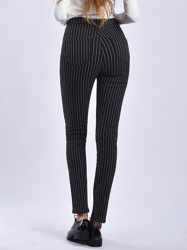 Stilla | Kvinder Bukser Stripet Print Slim Fit Bukser