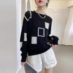 Stilla | Afslappet Geometrisk Pullover Udsalg
