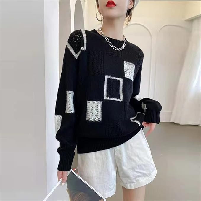 Stilla | Afslappet Geometrisk Pullover Udsalg