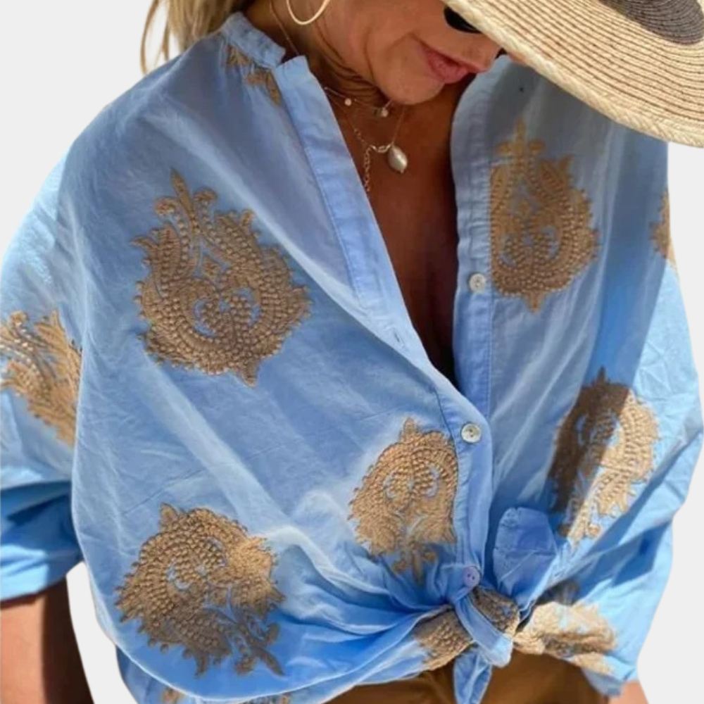 Stilla | Bluse Løs Bluse Med Print
