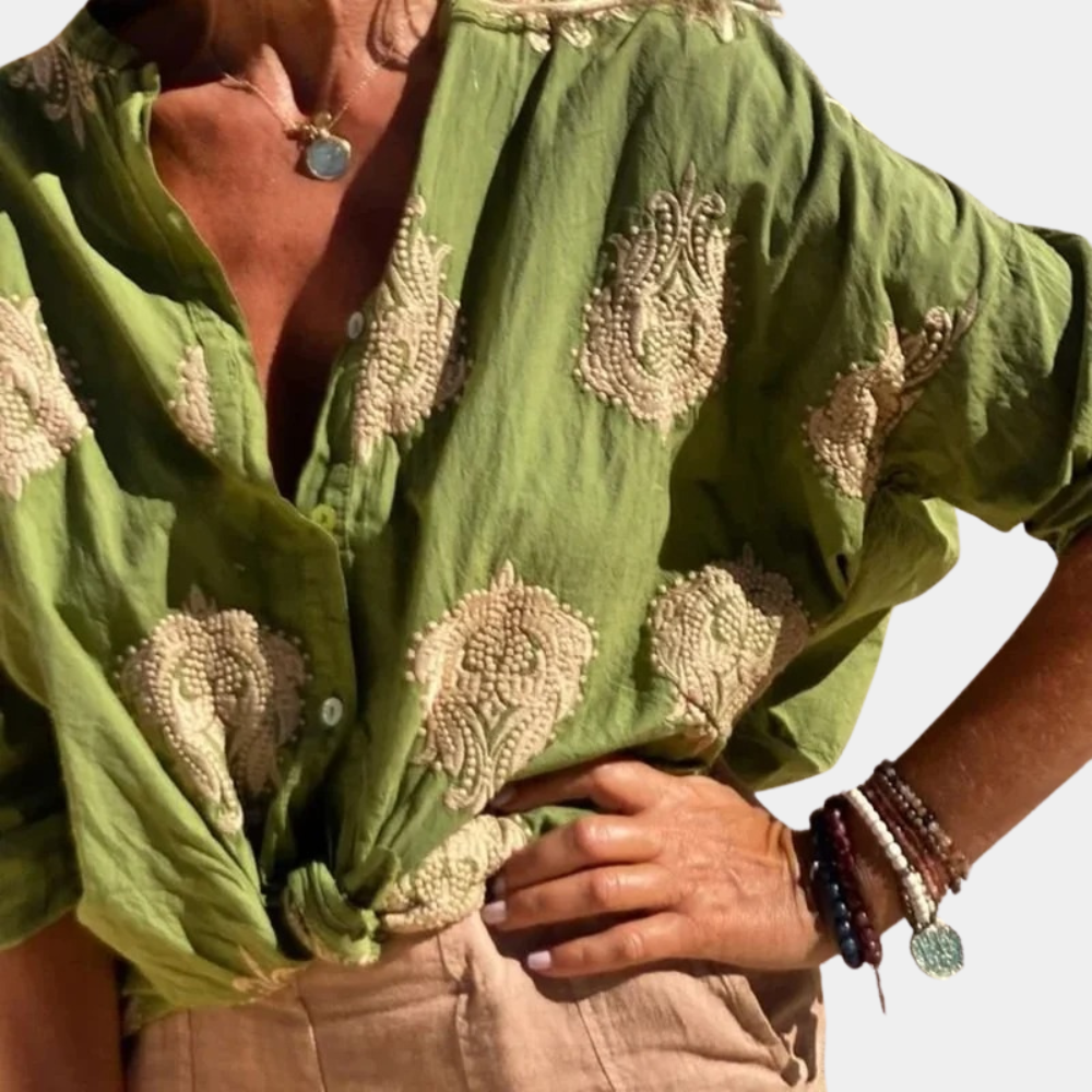 Stilla | Bluse Løs Bluse Med Print
