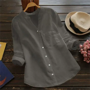 Stilla | Knapbluse Med Lange Ærmer Sommer