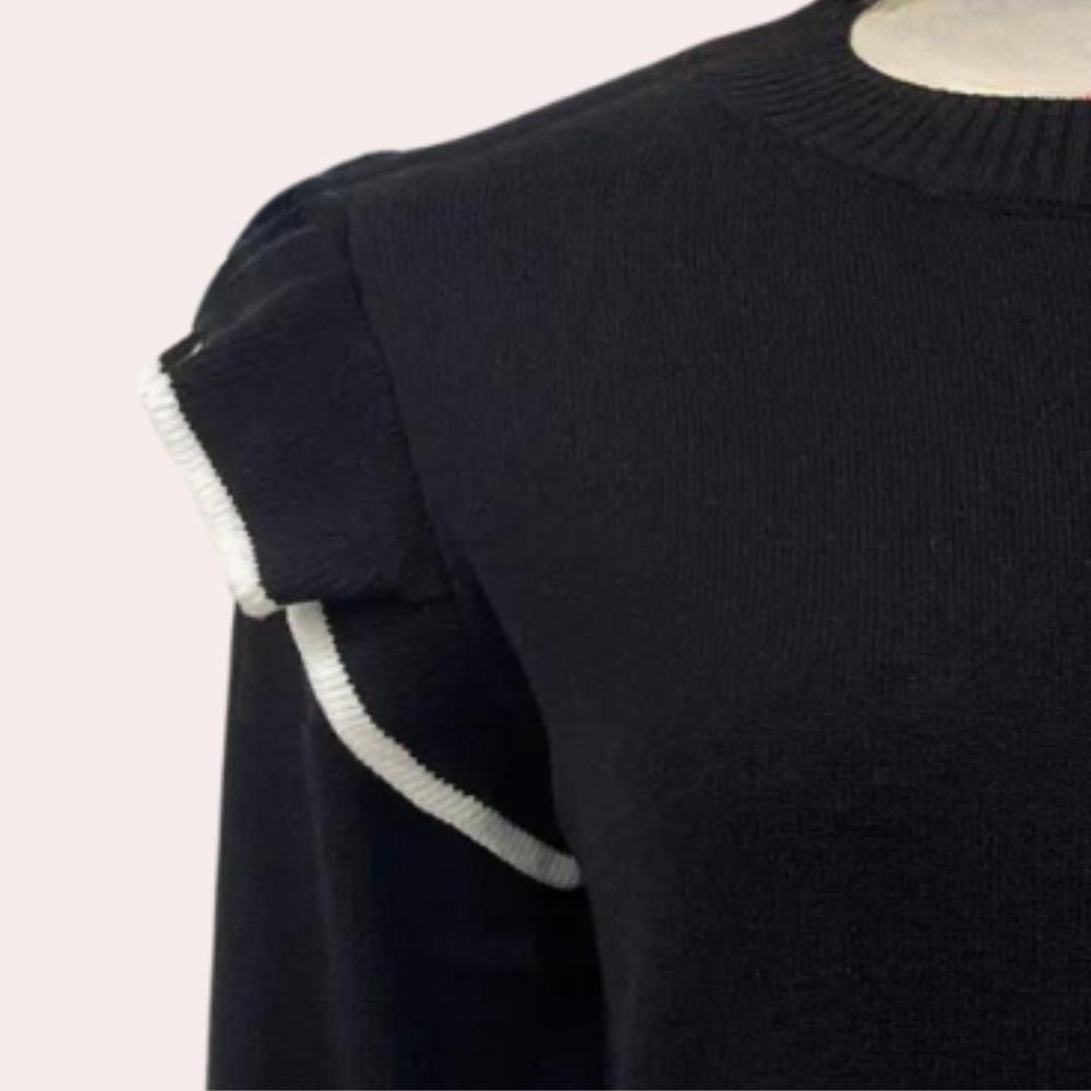 Stilla | Moderne Damepullover med Behageligt Volantmønster