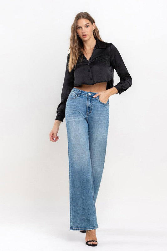 Stilla | Rise Wide Leg Jeans Udsalg