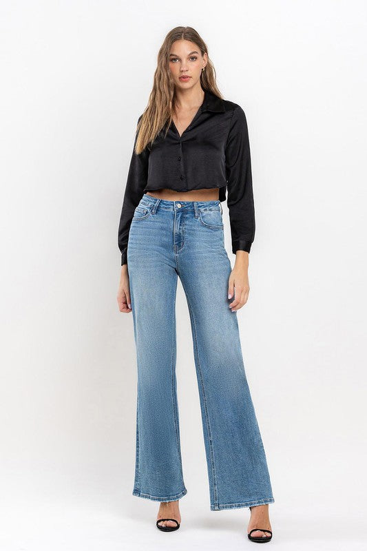 Stilla | Rise Wide Leg Jeans Udsalg