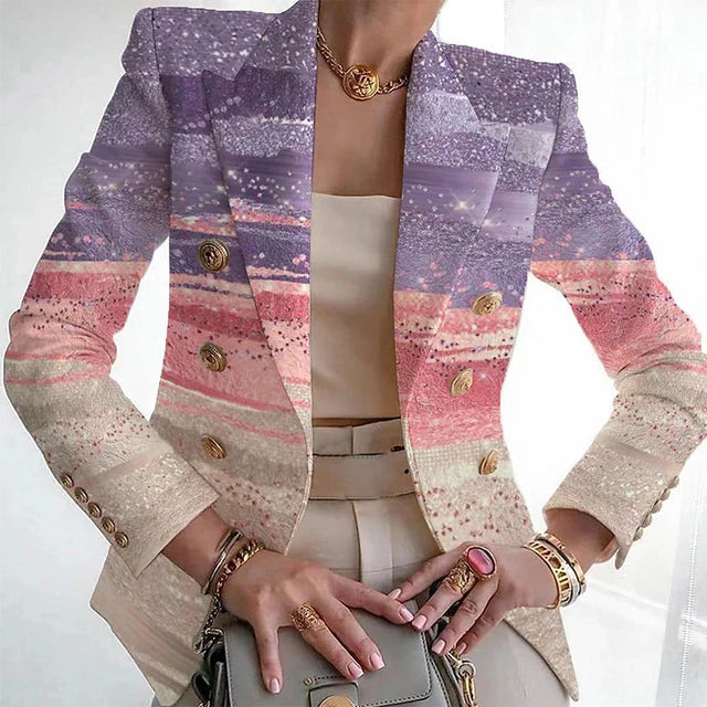 Stilla | Smart Print Blazer på udsalg