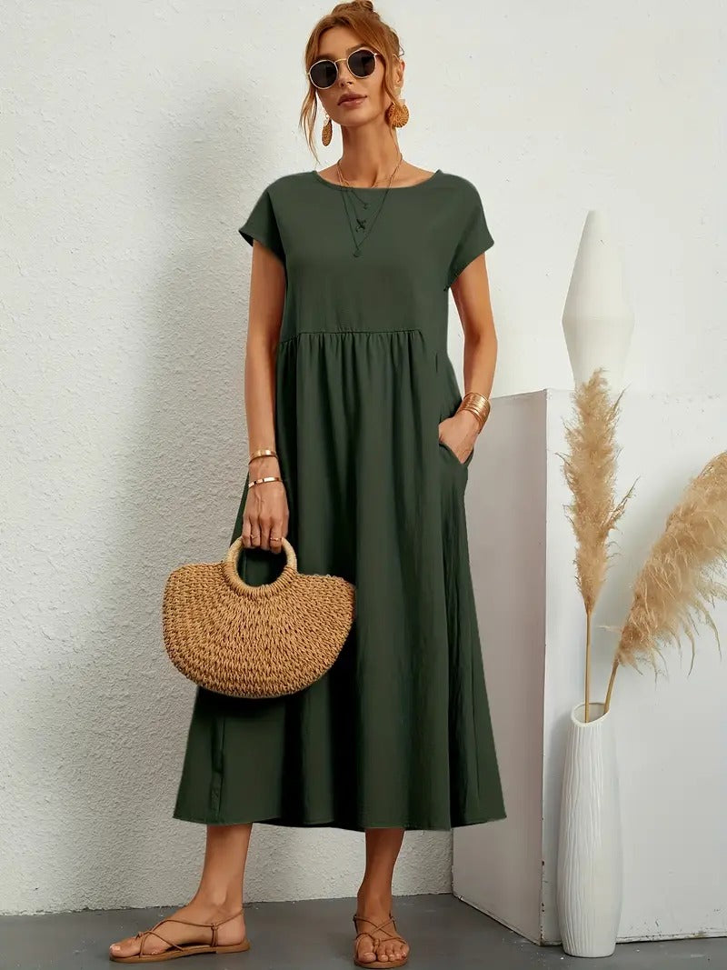 Stilla | Sommerkjole Med Solid Taske