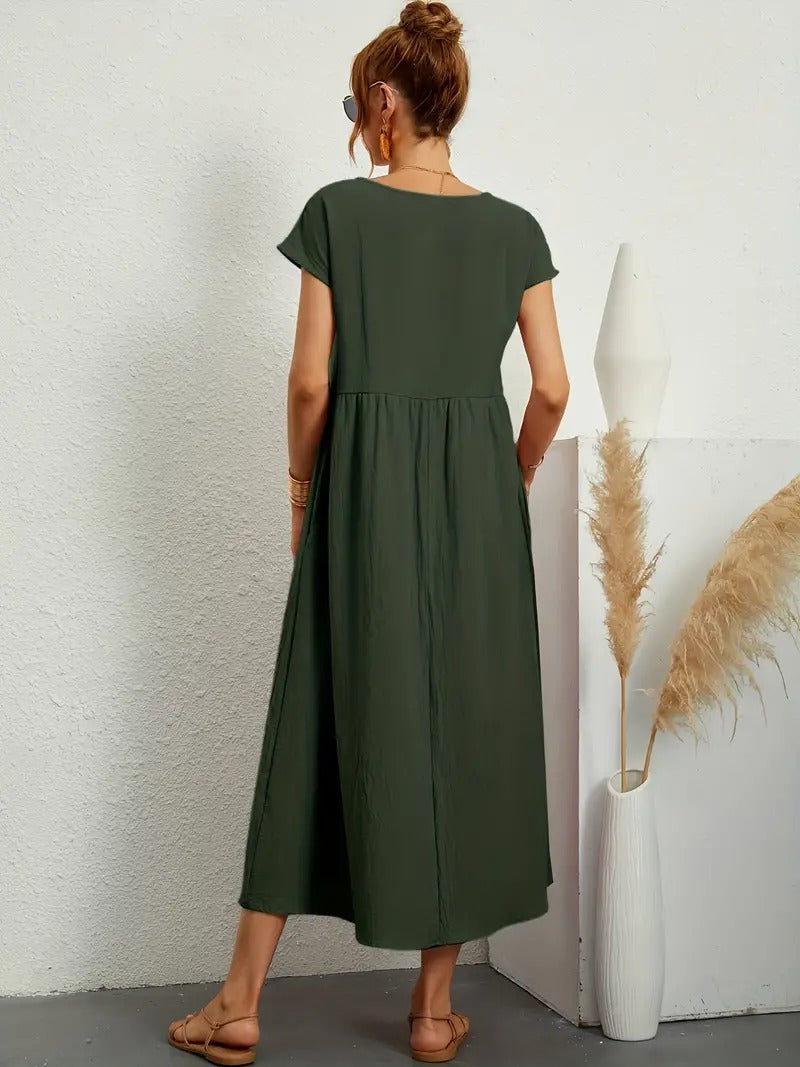 Stilla | Sommerkjole Med Solid Taske