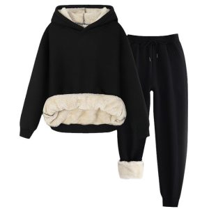 Stilla | Warm Hættetrøje Fleece Hættetrøje Loungewear Sæt & Bukser Rabat
