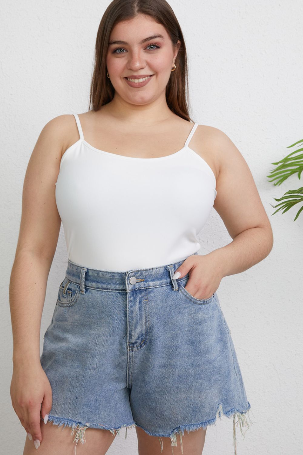 Stilla | Bae Full Size Rund Hals Slim Cami