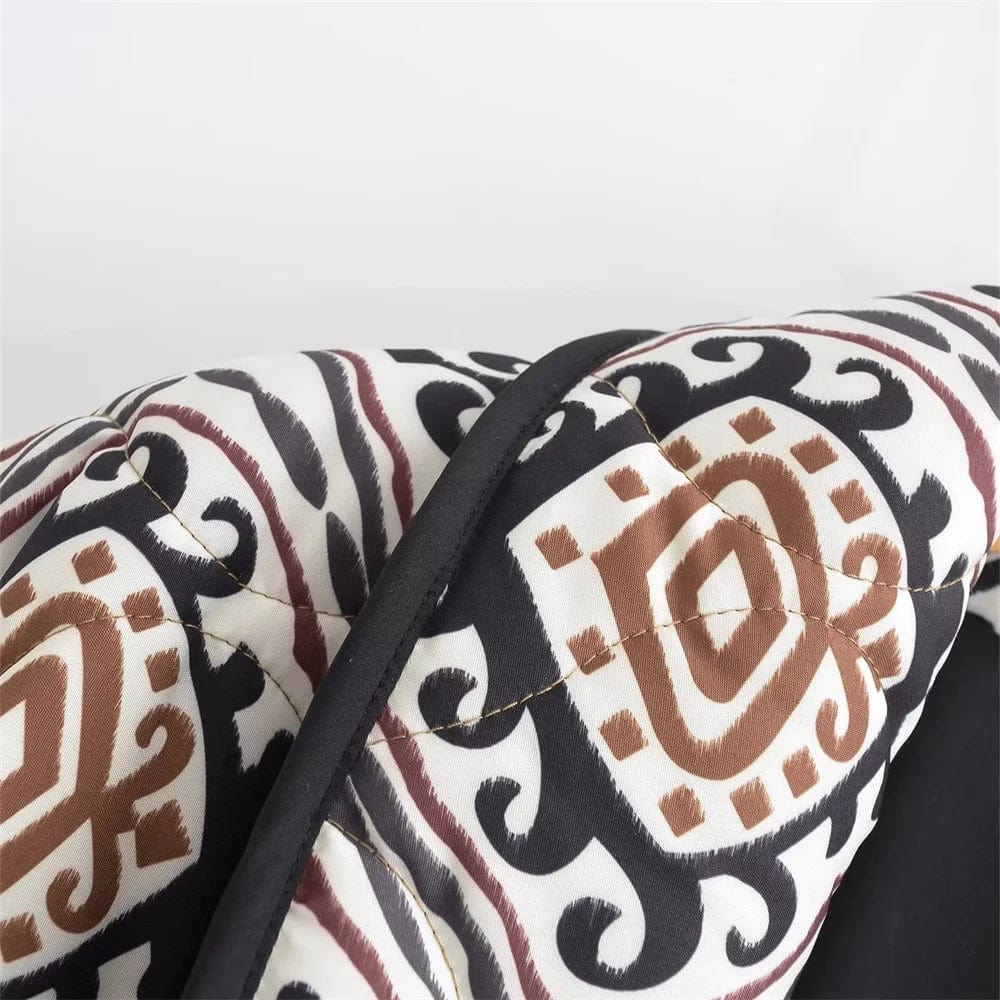 Stilla | Cardigan Med Retroprint til Kvinder Valor