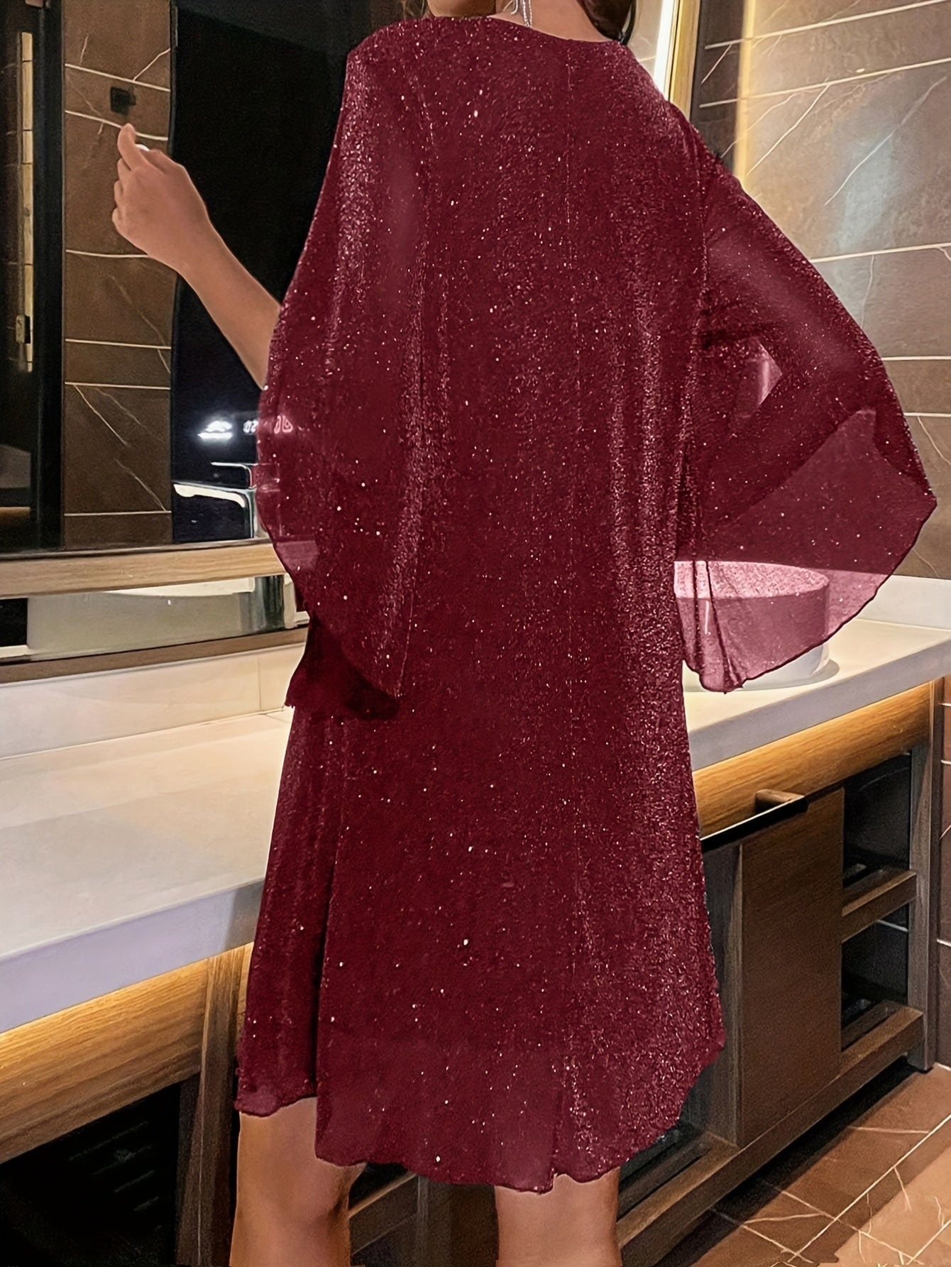 Stilla | Elegant Glitzer-Kjole til Aften Online