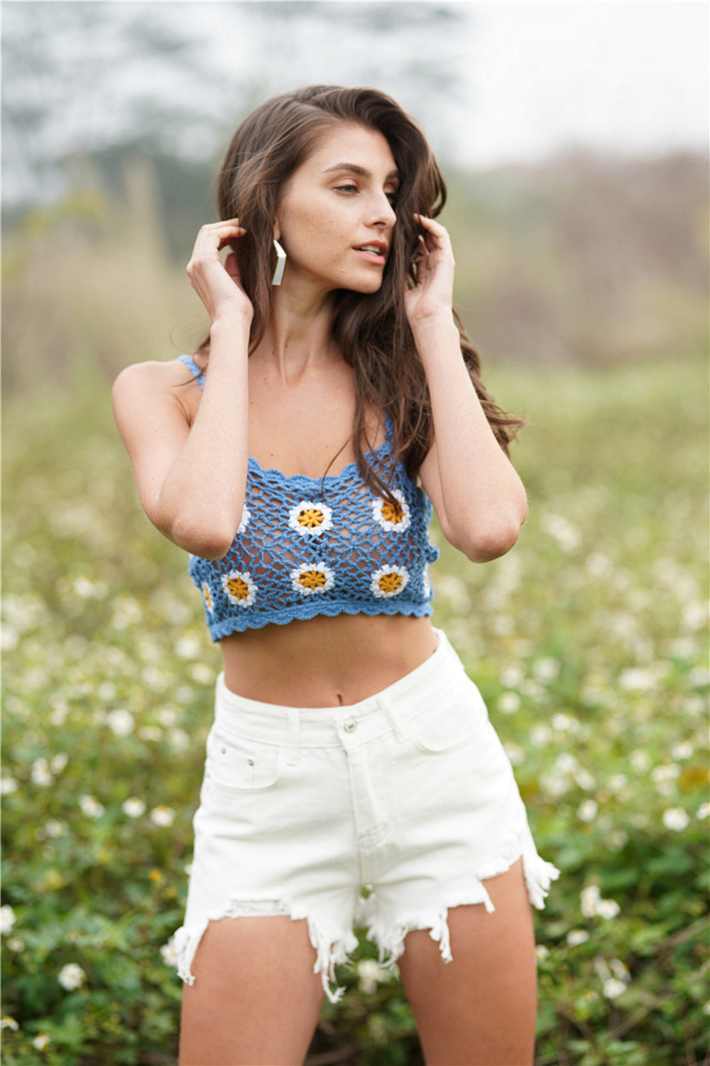 Stilla | Hæklet Cropped Cami