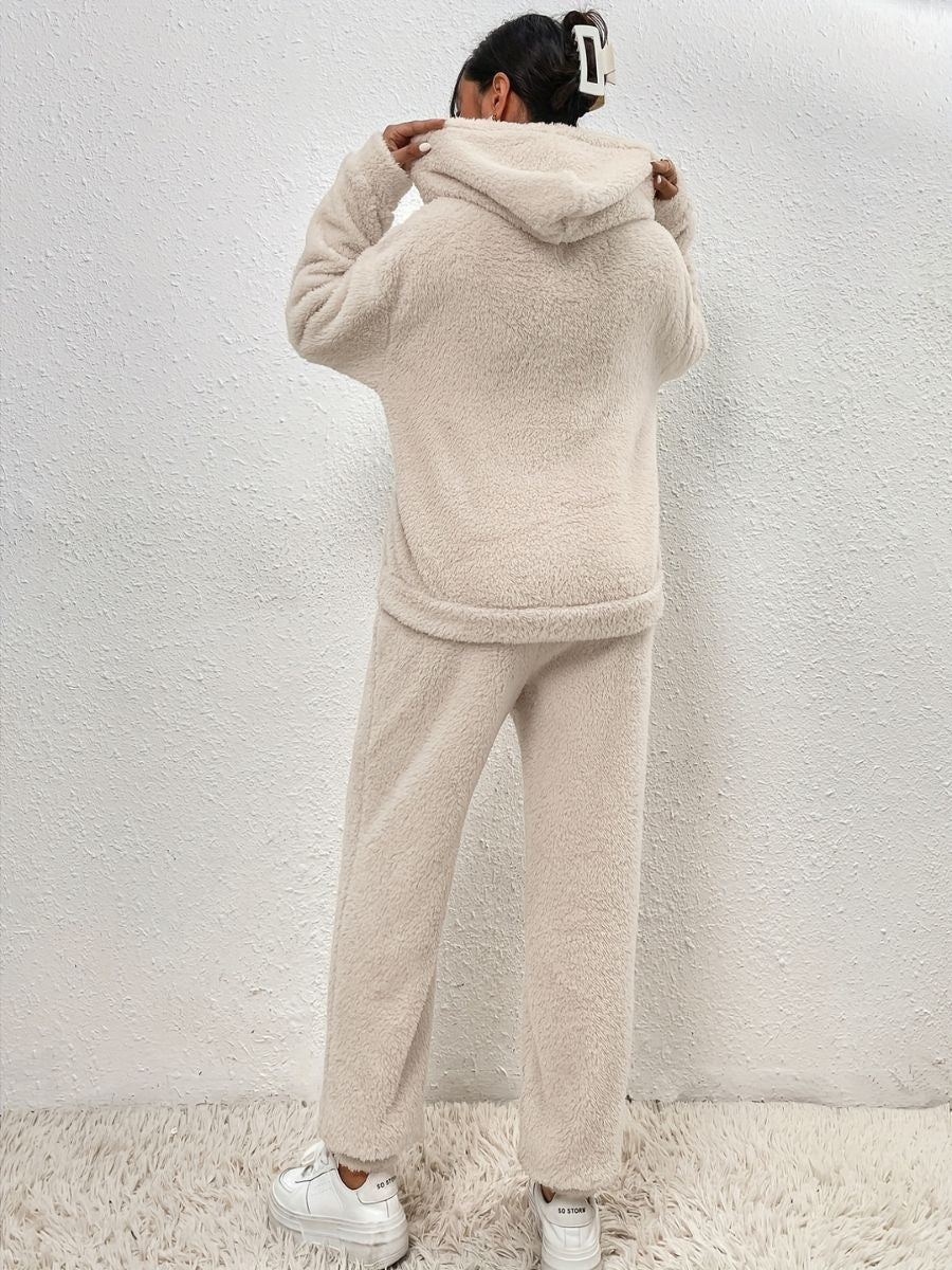 Stilla | Hoodie-t-shirts af plys og lange, varme bukser