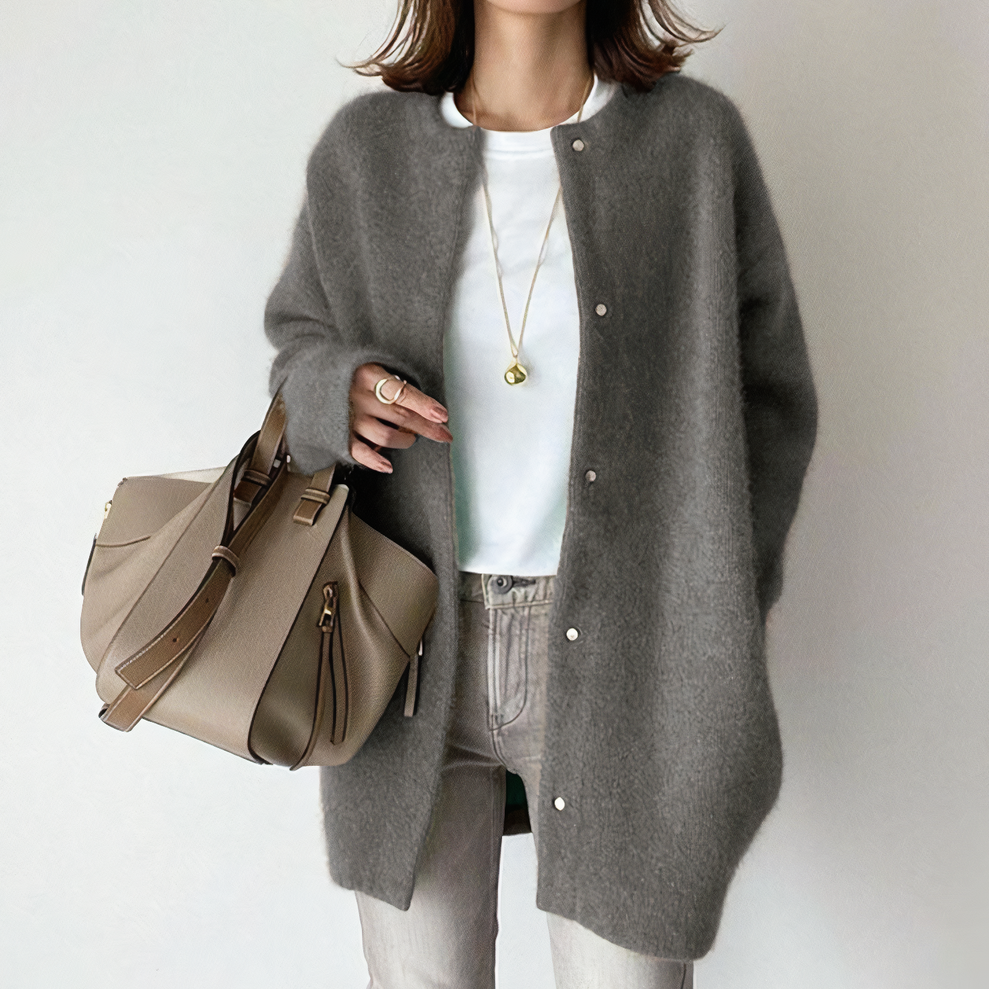 Stilla | Langærmet Knappet Cardigan