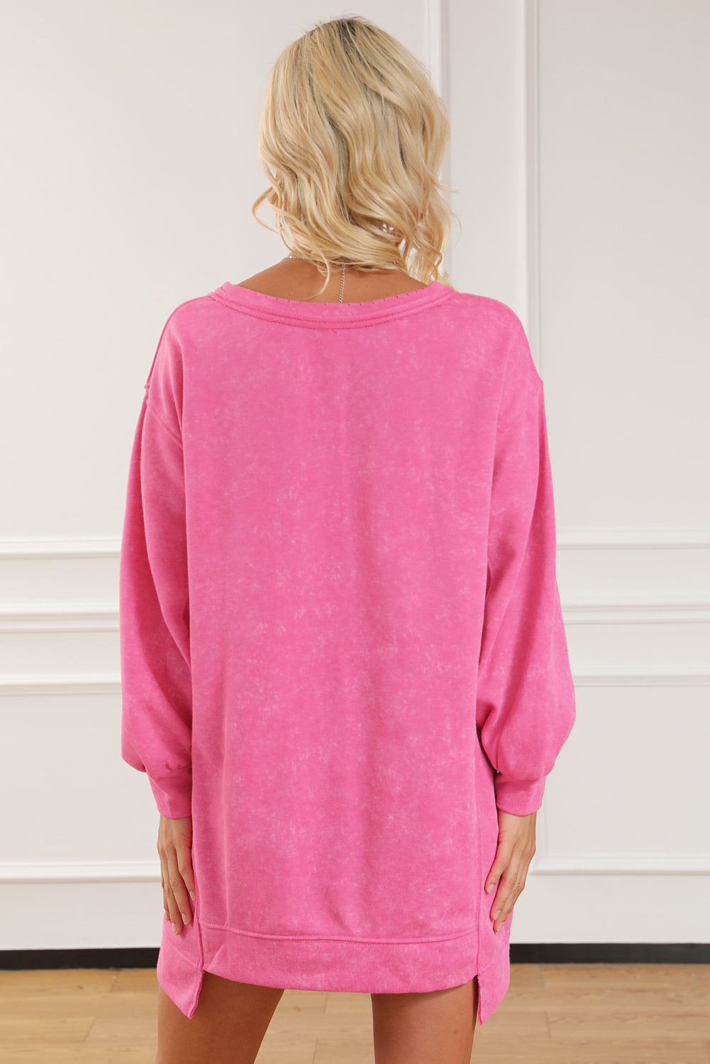 Stilla | Notched Langærmet Oversize Sweatshirt på udsalg