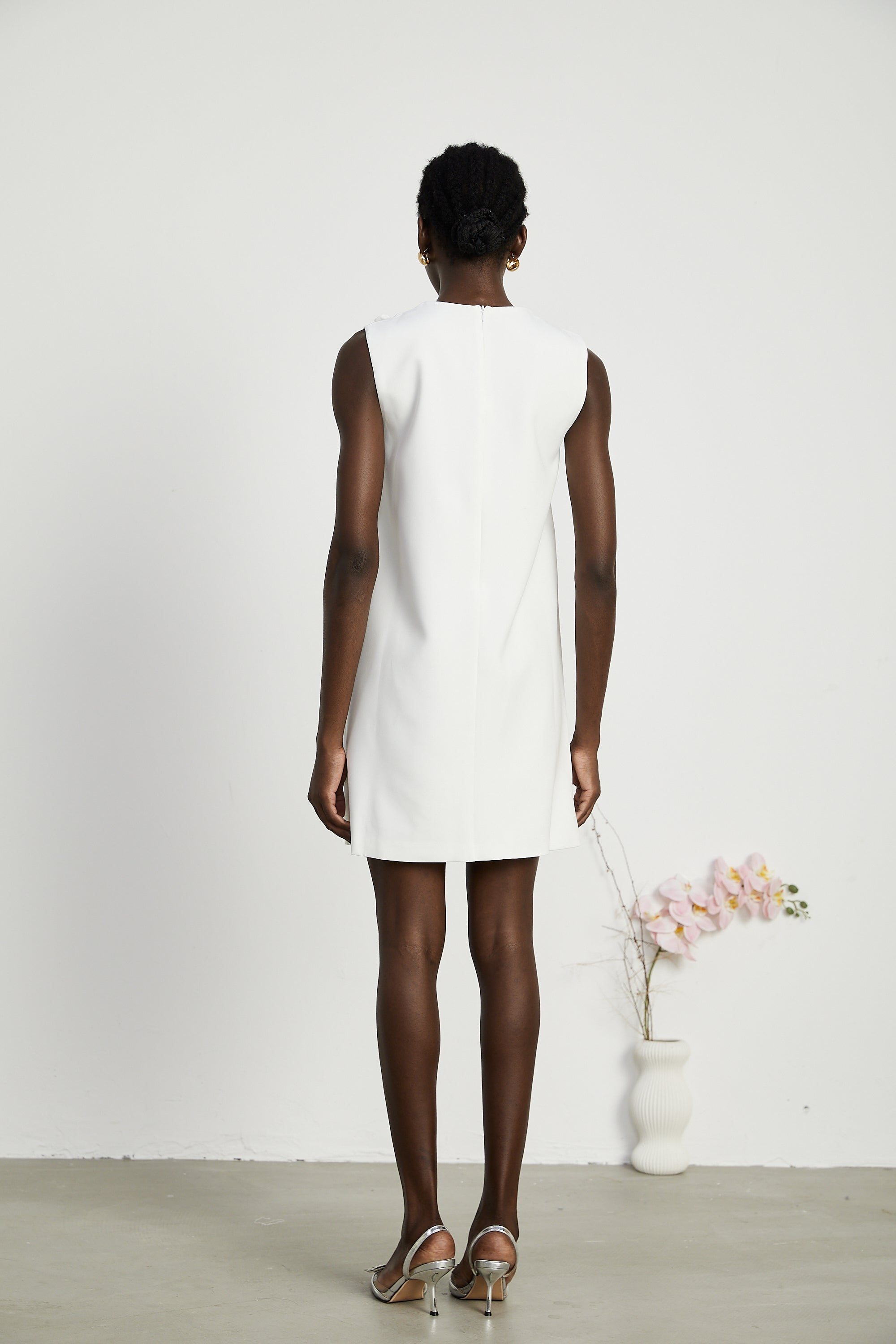 Stilla | Faux Blomster Mini Kjole
