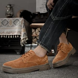 Stilla | Suede Derby Sko Med Stablet Såle Udsalg